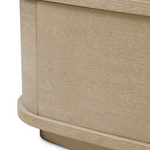 Cabana Nightstand - Washed Oak Veneer/Bianco Lilac Marble, 19.69"W