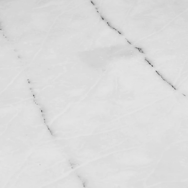 Cabana Nightstand - Walnut Veneer/Bianco Lilac Marble, 19.69"H