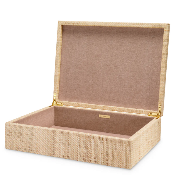 Cadiz Box Large - Raffia, 15.75" W x 11.81"D