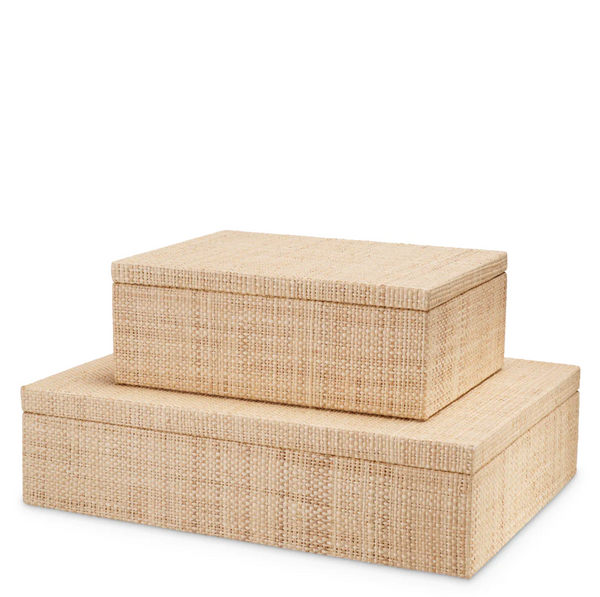 Cadiz Box Large - Raffia, 15.75" W x 11.81"D