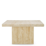 Villeroy Coffee Table - Travertine, 25.79" Dia