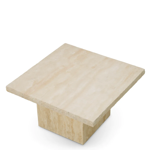 Villeroy Coffee Table - Travertine, 25.79" Dia