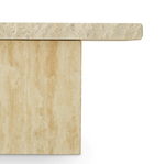 Villeroy Coffee Table - Travertine, 25.79" Dia