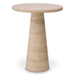 Adriana Side table - Travertine, 2 Sizes Sold Separately