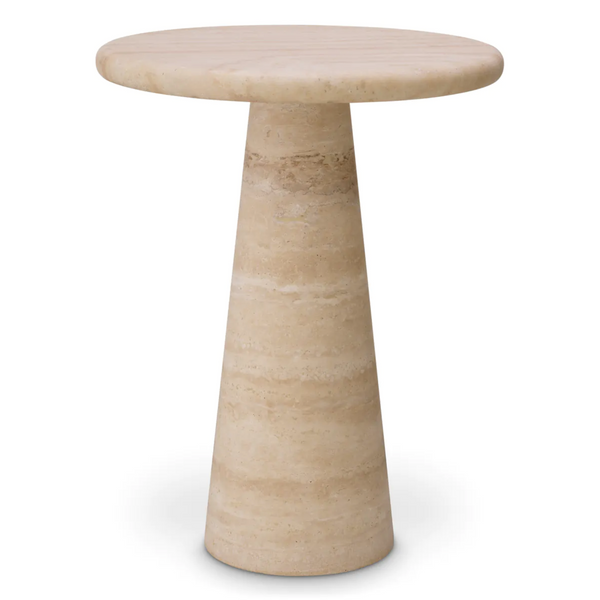 Adriana Side table - Travertine, 2 Sizes Sold Separately