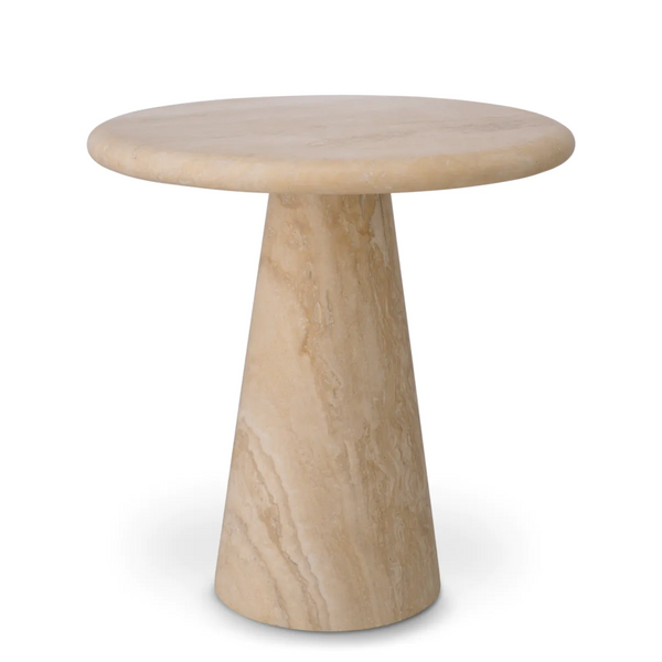 Adriana Side table - Travertine, 2 Sizes Sold Separately