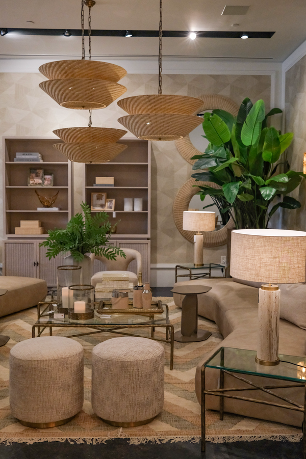 Lxry Table Lamp - Travertine, 29.53"H