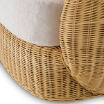 Rafael Swivel Chair - Rattan, 39.37" W x 36.22"D