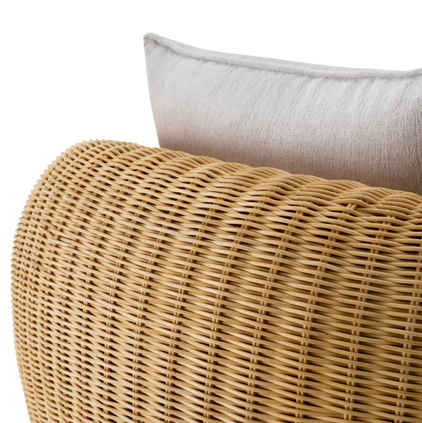 Rafael Swivel Chair - Rattan, 39.37" W x 36.22"D