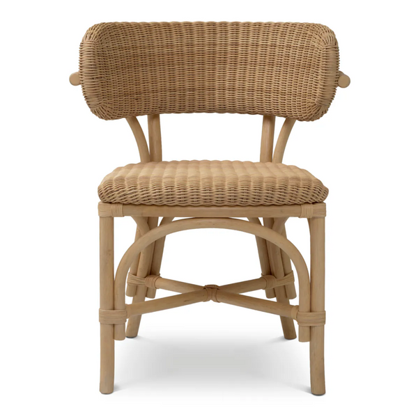 Tiago Ewan 31.5”W Bistro Dining Table Set w/Chairs, Rattan