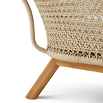 Trinity Outdoor Chair - Viola Sand/Natural Teak, 35.43" W