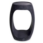 Clipper Side Table, Honed Black Marble, 2 Sizes
