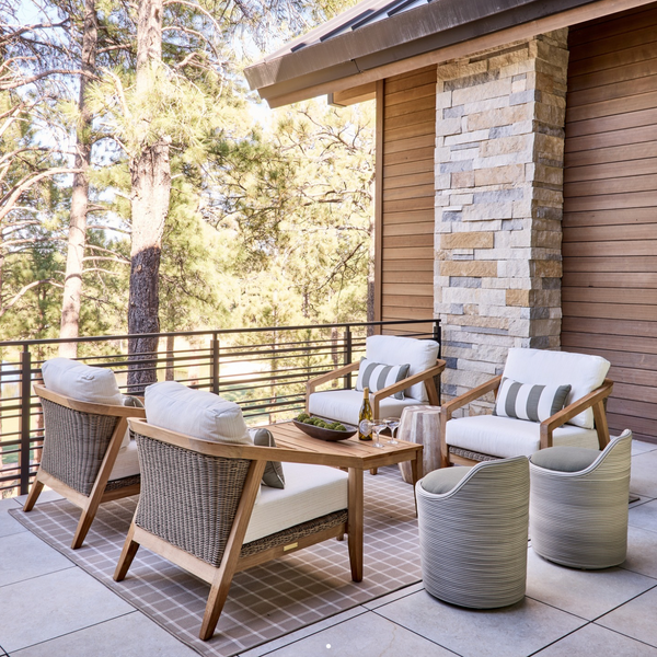 Spencer DS Lounge Chair-Teak/Willow