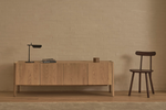 Nell Credenza, Light Oak, 86.6"W X 17.7"D x 25.6"H
