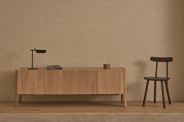 Nell Credenza, Light Oak, 86.6"W X 17.7"D x 25.6"H