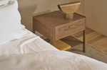 Tye Nightstand, Latte, 23.6"W × 17.7"D × 21.7"H
