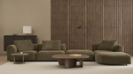 Eden Coffee Table, Latte 39.4"Dia × 13.8"H