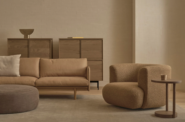 Sophie Swivel Chair, Scramble Bark