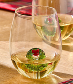 Wreath Icon Stemless Wine Glass