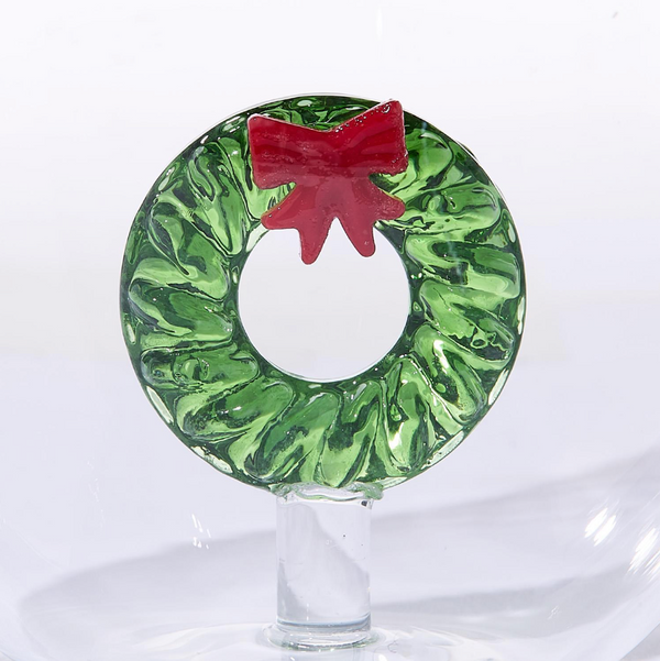 Wreath Icon Stemless Wine Glass