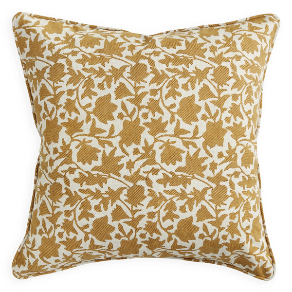 Kalimera Saffron Linen Cushion, 20" x 20"