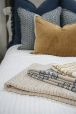 Sienna Indigo Oversized Throw, 56" x 96"