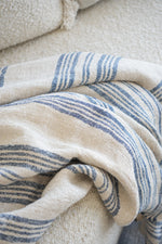 Sienna Indigo Oversized Throw, 56" x 96"