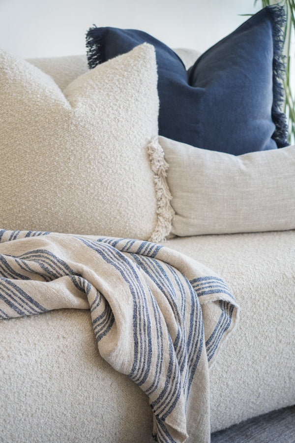 Sienna Indigo Oversized Throw, 56" x 96"