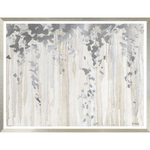 Silver Dance on Linen, 55" × 42"