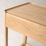Nell Two Drawer Desk, Light Oak, 47.2"W x 17.7"D x 30.7"H
