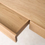 Nell Two Drawer Desk, Light Oak, 47.2"W x 17.7"D x 30.7"H