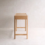 Nell Three Drawer Desk, Light Oak, 63"W x 23.6"D x 30.7"H