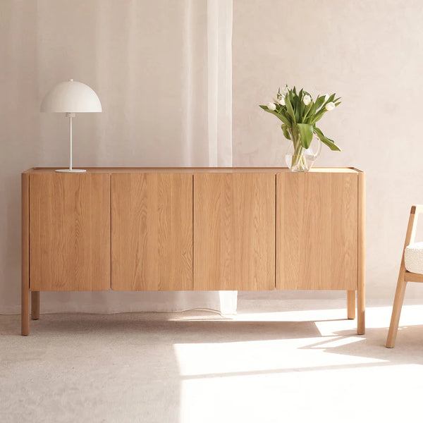 Nell Sideboard, Light Oak, 63"W x 17.7"D x 29.5"H