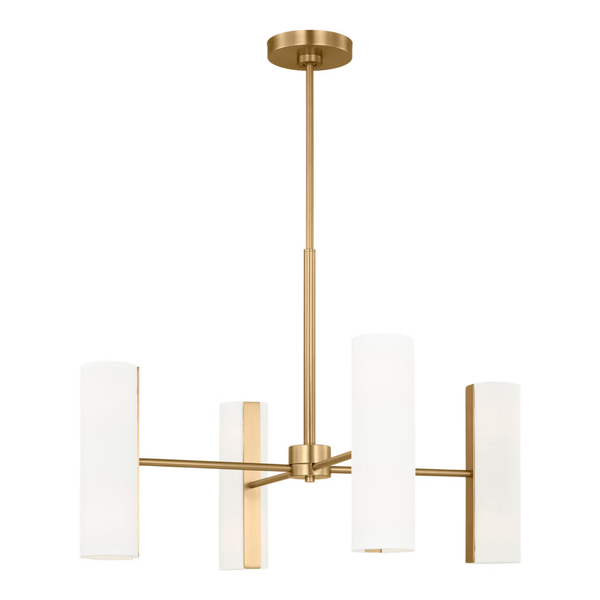 Capalino Large Chandelier - Satin Brass, 30"Dia