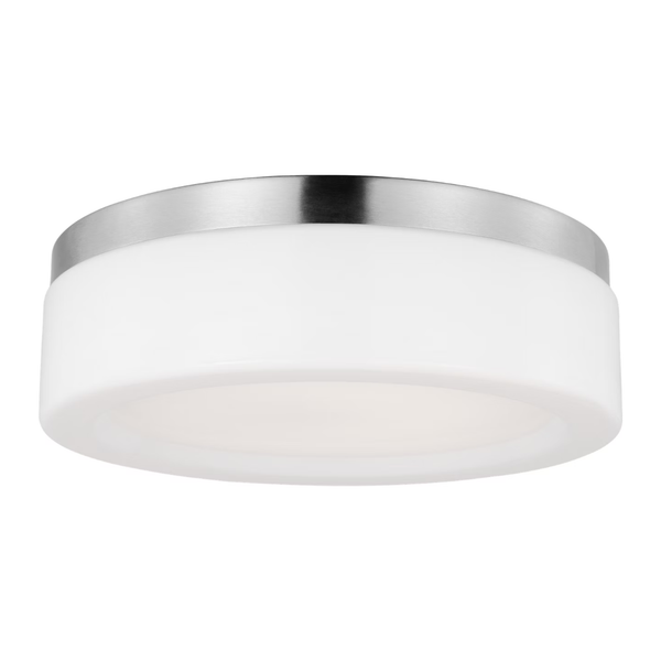Rhett Medium Flush Mount - Brushed Nickel, 12"Dia