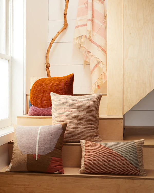 Julie Pillow, Terracotta, 18" x 18"