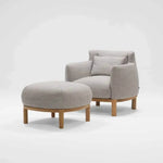 Stena Lounge Chair with Ottoman, West Lake Harbour Gray