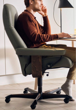 Consul Office Chair, Paloma Shadow/Walnut