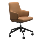 Laurel V2 Office Chair, Low Back with Arms, Paloma Copper/Black