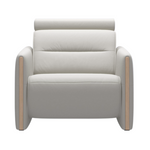 Stressless® Emily Wood chair with Power, Paloma Light Grey/Oak