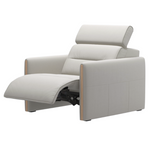 Stressless® Emily Wood chair with Power, Paloma Light Grey/Oak