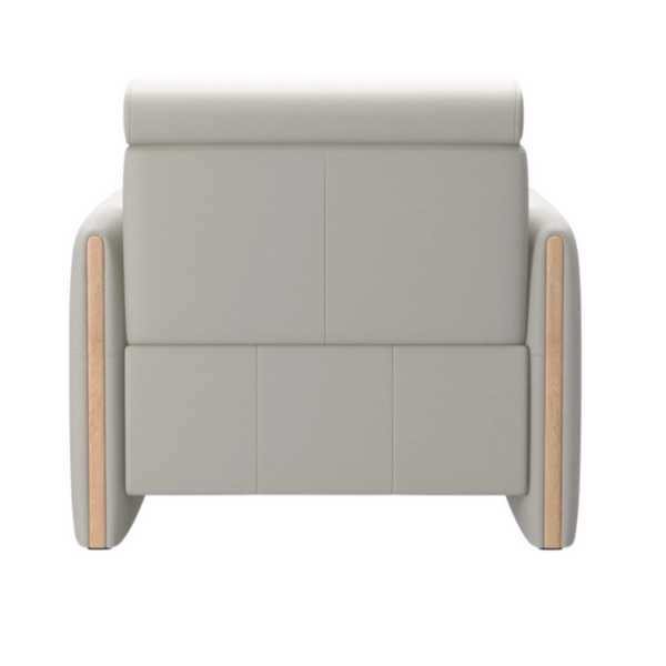 Stressless® Emily Wood chair with Power, Paloma Light Grey/Oak