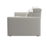 Stressless® Emily Sofa v2 Wood 3s w/3 Power, Paloma Light Grey/Oak