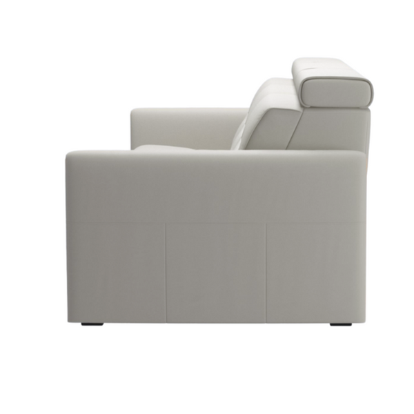 Stressless® Emily Sofa v2 Wood 3s w/3 Power, Paloma Light Grey/Oak