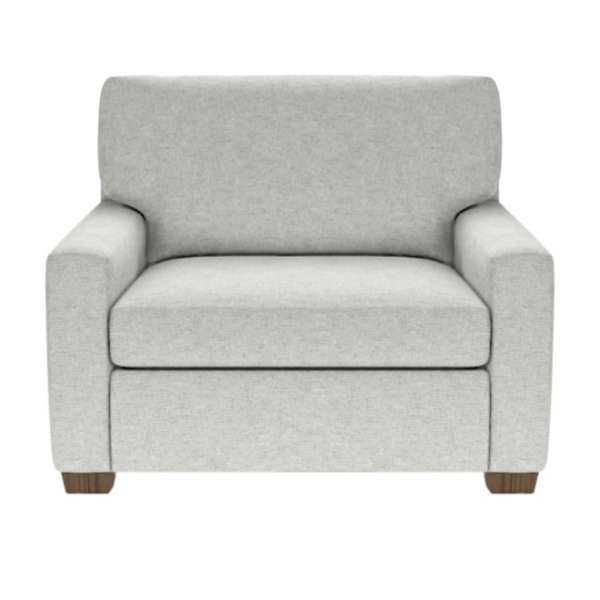 Carson Manual Recliner Chair, Sonata Grey Performance Fabric/Mink