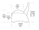 Zephyr Manual Recliner Chair, Juno Oat Performance Fabric