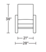 Zephyr Manual Recliner Chair, Juno Oat Performance Fabric