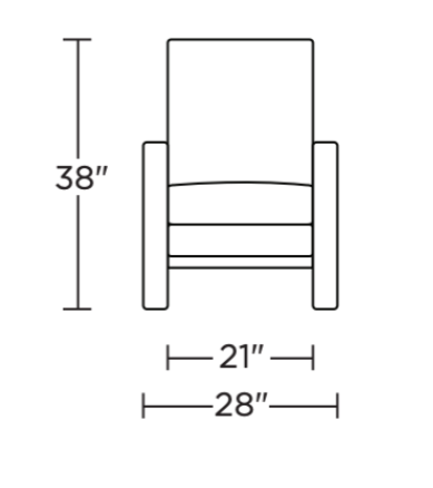 Zephyr Manual Recliner Chair, Juno Oat Performance Fabric
