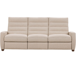 Lanier Manual Recliner 3 Seat Sofa, Archer Sand Performance Fabric/Mink, 92"W