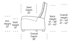 Lanier Manual Recliner 3 Seat Sofa, Archer Sand Performance Fabric/Mink, 92"W